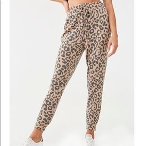 Forever 21 cheetah print sweatpants / joggers
